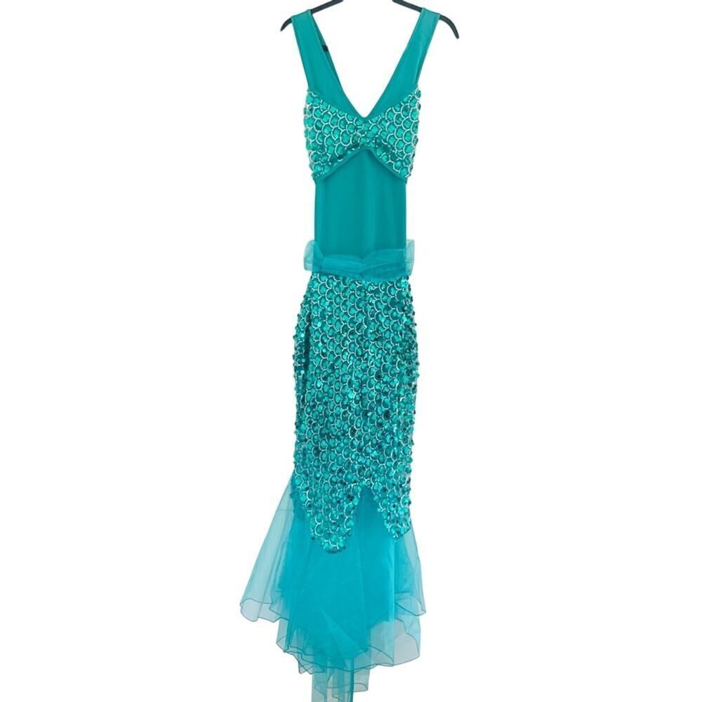 Charades Mermaid Sequin Costume Halloween Costume NEW Medium - Picture 5 of 15
